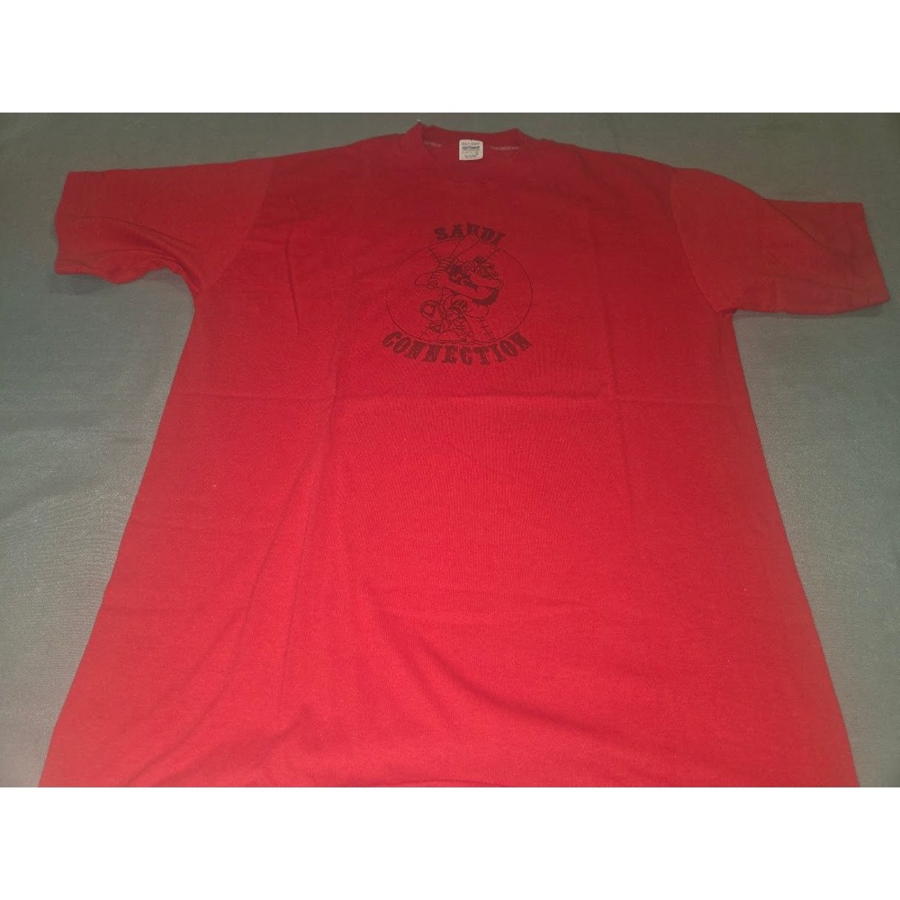 Vintage Gulf Coast  Red Saudi Connection Graphic T-Shirt XL Mens 50/50